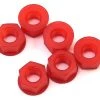 RJ Speed Solid Nylon Diff Nuts Red 1/4-28 (6)